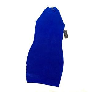 Cobalt blue AKIRA body con dress